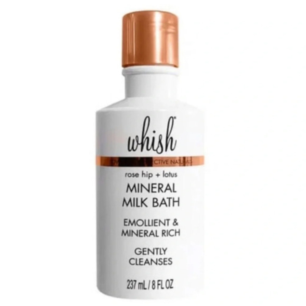 Whish Rose Hip + Lotus Mineral Milk Bath gentle cleanser 8 oz New